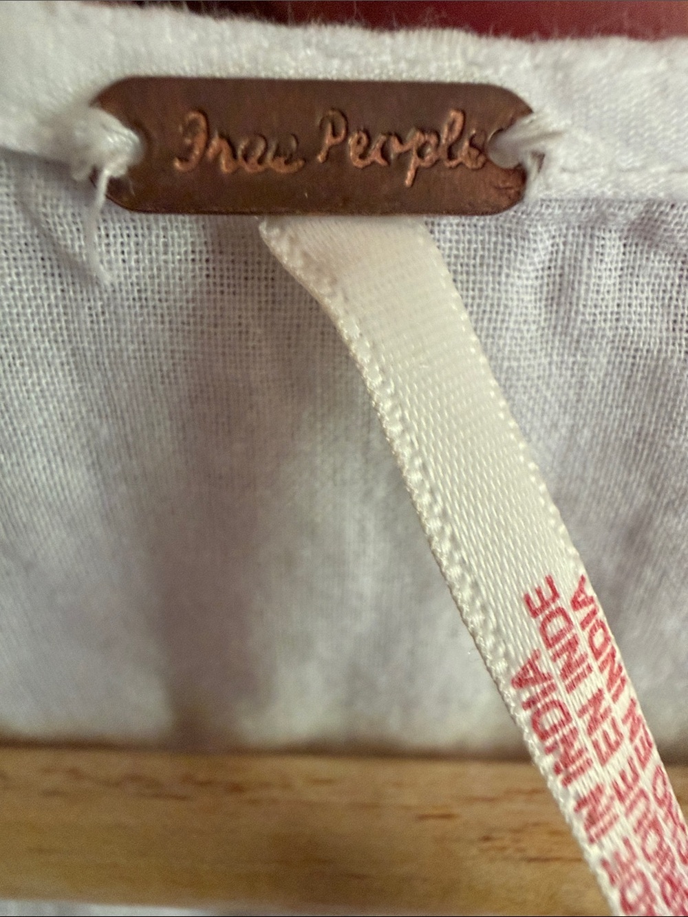Free People White Lace-Trim Sleeveless Tunic - Picture 2 of 5